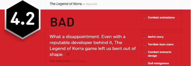 《科拉传奇》遭IGN低分恶评