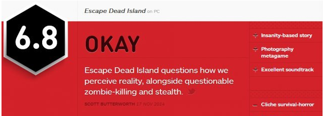 潜力巨大但流于俗套 《逃离死亡岛》IGN详细评测