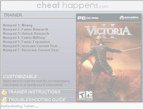 《维多利亚2》七项修改器