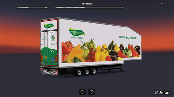 《欧洲卡车模拟2》v1.27版巨型双层拖车包MOD