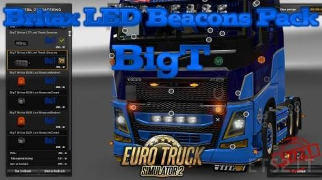 《欧洲卡车模拟2》v1.27爆闪灯MOD包