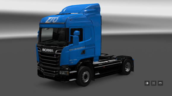 欧洲卡车模拟2v1.28超写实中通快递卡车MODv1.0下载