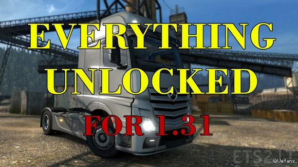 《欧洲卡车模拟2》v1.31一切零件全解锁mod