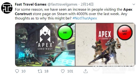 Steam《Apex Construct》撞名《Apex英雄》遭差评：我们很冤