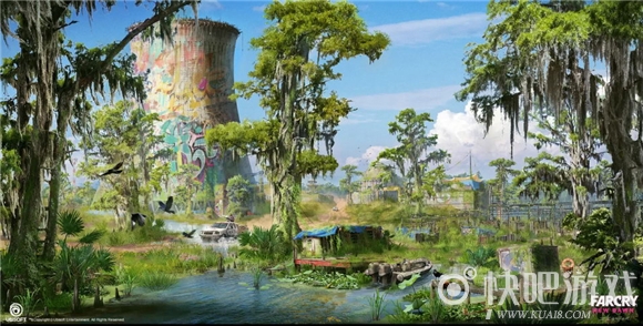 《孤岛惊魂：新曙光》艺术原画图 核爆世界依旧美丽