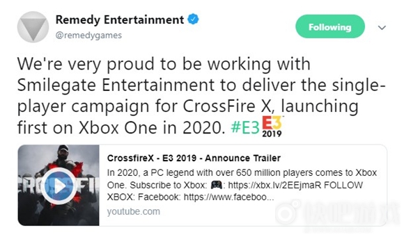 E3 2019：《穿越火线X》公布 2020年登录Xbox One！
