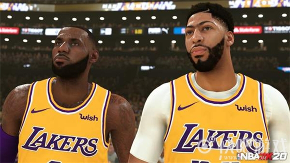 《NBA 2K20》新截图公布 戴维斯与詹皇身穿湖人球衣