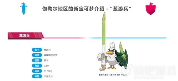 《宝可梦：剑/盾》新宝可梦介绍：大葱鸭进化葱游兵