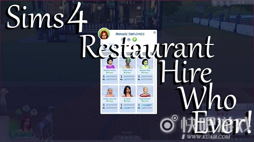 模拟人生4餐厅雇佣MOD下载_餐厅雇佣MOD