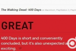 《行尸走肉：400天》获IGN8.9高分 短小精悍非常出色